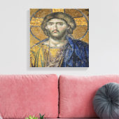 Christ Pantocrator Mosiac Iconic Religious Roman A Leinwanddruck (Insitu (Wohnzimmer))