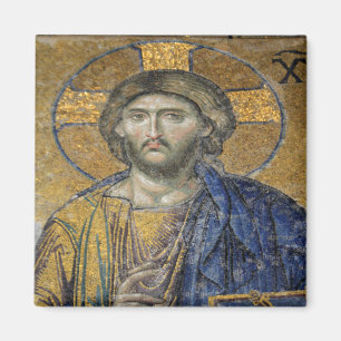 Christ Pantocrator Mosiac Iconic Religious Roman A Magnet