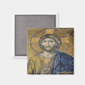 Christ Pantocrator Mosiac Iconic Religious Roman A Magnet (Vorderseite/Rückseite)