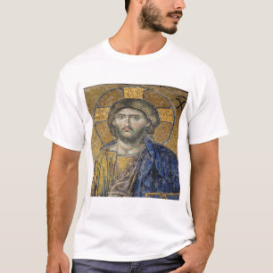 Christ Pantocrator Mosiac Iconic Religious Roman A T-Shirt