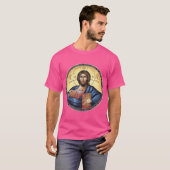 Christ Pantocrator Orthodox Icon T-Shirt (Vorne ganz)