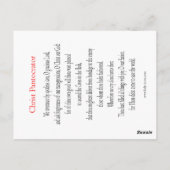 Christ Pantocrator Postcard Postkarte (Rückseite)