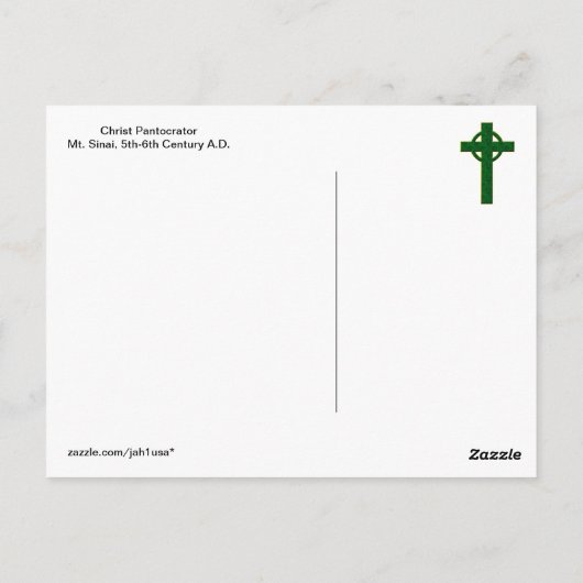 Christ Pantocrator Postkarte (Rückseite)