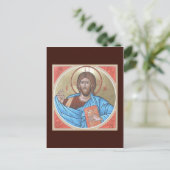 Christ Pantocrator Praetkarte Postkarte (Stehend Vorderseite)