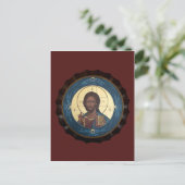 Christ Pantocrator Praetkarte Postkarte (Stehend Vorderseite)