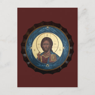 Christ Pantocrator Praetkarte Postkarte