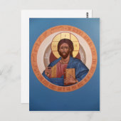Christ Pantocrator Praetkarte Postkarte (Vorne/Hinten)