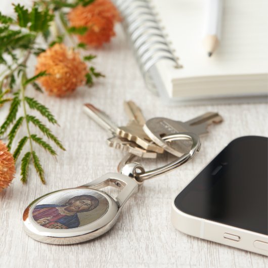 Christ Pantocrator Schlüsselanhänger (Seite)