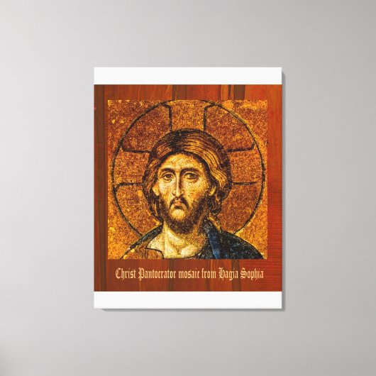 Christ Pantocrator - Stretched Canvas Print Leinwanddruck (Vorderseite)
