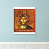 Christ Pantocrator - Stretched Canvas Print Leinwanddruck (Insitu (Holzboden))