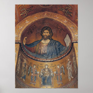 Christ Pantocrator und die Madonna Poster