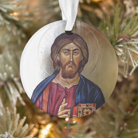 Christ Pantocrator und Heilige Maria Theotokos Ornament (Baum)