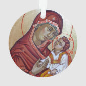 Christ Pantocrator und Heilige Maria Theotokos Ornament (Rückseite)