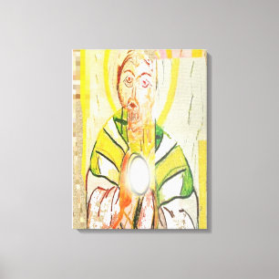 Christ Priest gestreifte Canvas Print Leinwanddruck