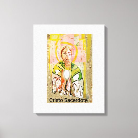 Christ Priest gestreifte Canvas Print Leinwanddruck (Vorderseite)