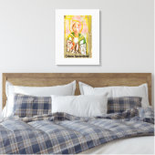 Christ Priest gestreifte Canvas Print Leinwanddruck (Insitu (Schlafzimmer))