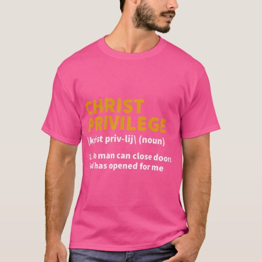 Christ Privilege Definition - Jesus Christlich Fai T-Shirt (Vorderseite)