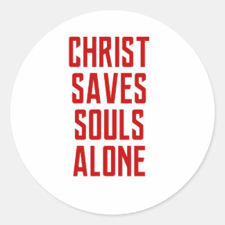Christ Rette Soule allein Aufkleber