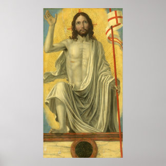 Christ Risen - Bergognone Kunstgedicht Poster