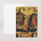 Christ’s Descent into Hades Holy Card Dankeskarte (Vorne/Hinten)