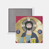Christ Segen, 10.-11. Jahrhundert Magnet (Vorderseite/Rückseite)