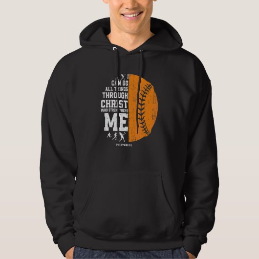 Christ stärkt mich in der religiösen Christlichen  Hoodie (Vorderseite)