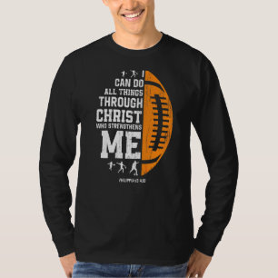 Christ stärkt mich in religiösem Christlichem Rugb T-Shirt