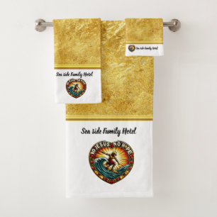 Christ Surfs Waves bringen ewige Kraft Badhandtuch Set