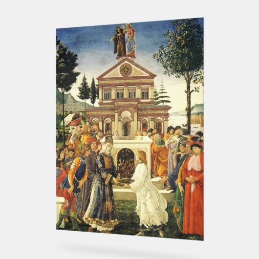 Christ-Tempel von Sandro Botticelli Acrylschild (Winkel)