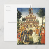 Christ-Tempel von Sandro Botticelli Postkarte (Vorne/Hinten)