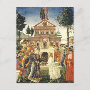 Christ-Tempel von Sandro Botticelli Postkarte