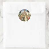 Christ-Tempel von Sandro Botticelli Runder Aufkleber (Tasche)