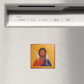 Christ the Good Shepherd Orthodox Icon Magnet (In Situ (Geschirrspüler))