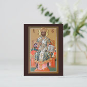 Christ the High Priest Prayer Card Postkarte (Stehend Vorderseite)