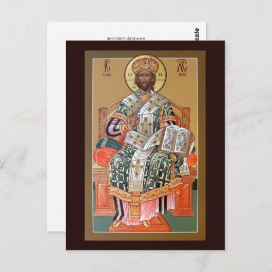 Christ the High Priest Prayer Card Postkarte (Vorne/Hinten)