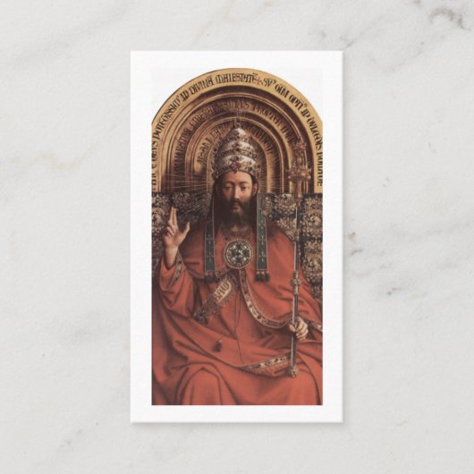 Christ the King Anpassbare Gebetskarte Telefonnummerkarte (Vorderseite)