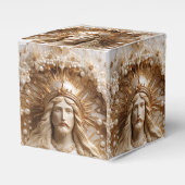 Christ the King Gold and Pearls Favor Box Geschenkschachtel (Vorderseite)