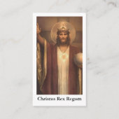 Christ the King Prayer Card Telefonnummerkarte (Vorderseite)