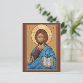 Christ the Light Giver Prayer Card Postkarte (Stehend Vorderseite)