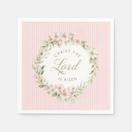 Christ the Lord is Risen | Spring Flowers Serviette