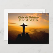 Christ the Redeemer Brasilien Postkarte (Vorne/Hinten)