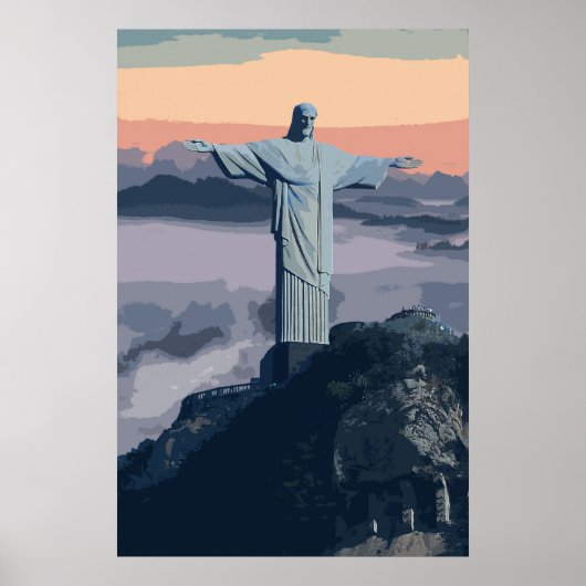 Christ The Redeemer Brasilien Rio Poster (Vorne)