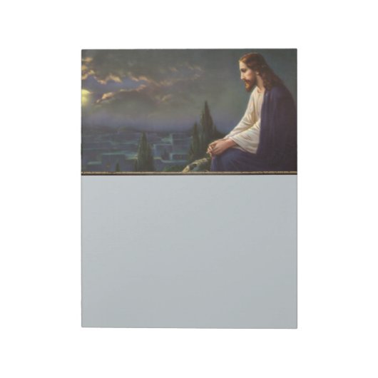 Christ the Redeemer Notepad Notizblock (Rotiert)