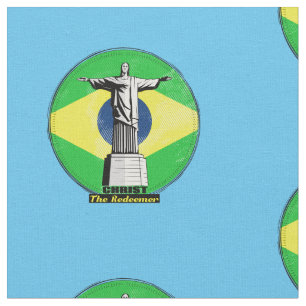 Christ The Redeemer Rio De Janero Stoff