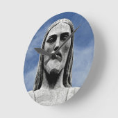 Christ the Redeemer Runde Wanduhr (Winkel)