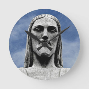 Christ the Redeemer Runde Wanduhr