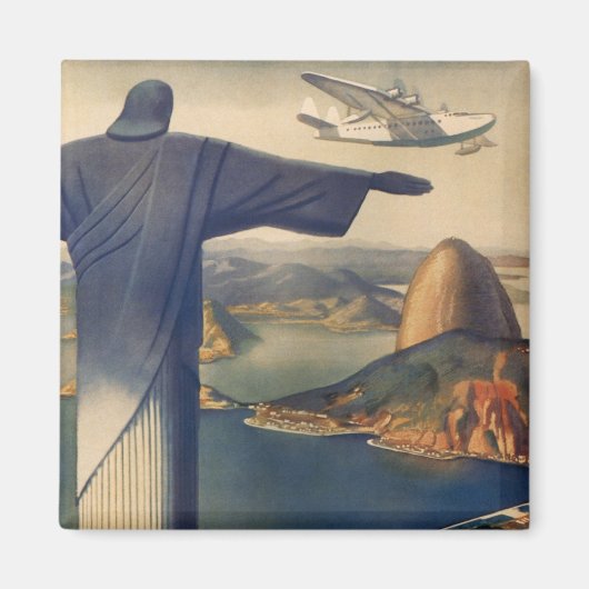 Christ the Redeemer Statue, Rio De Janeiro, Brasil Magnet (Vorne)
