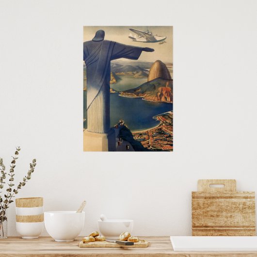 Christ the Redeemer Statue, Rio De Janeiro, Brasil Poster (Küche)