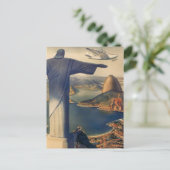 Christ the Redeemer Statue, Rio De Janeiro, Brasil Postkarte (Stehend Vorderseite)
