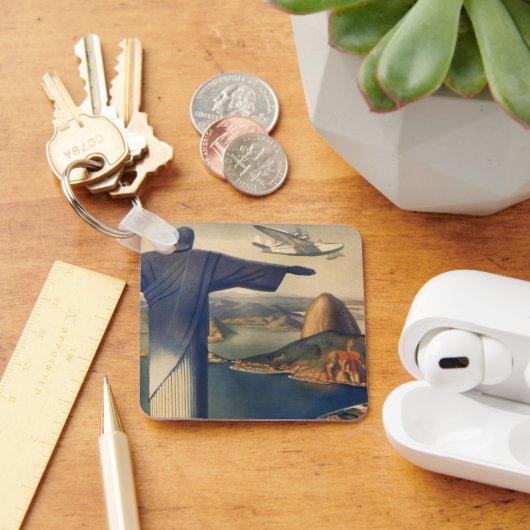 Christ the Redeemer Statue, Rio De Janeiro, Brasil Schlüsselanhänger (Schreibtisch)